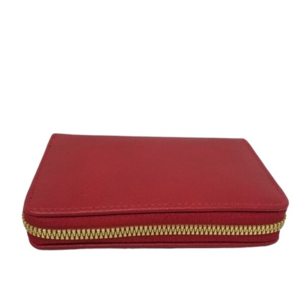 Red Twilly Top Handle Satchel Crossbody wallet set - Picture 9 of 9